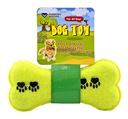 tennis ball bone dog toy